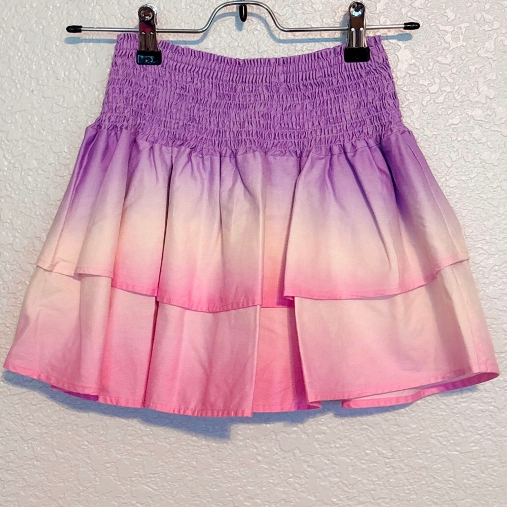 Theme Ombre Tiered Skirt in Purple and Pink